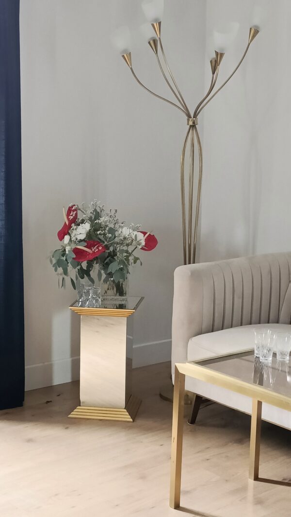 Bout de canapé / colonne miroirs vintage – Image 3