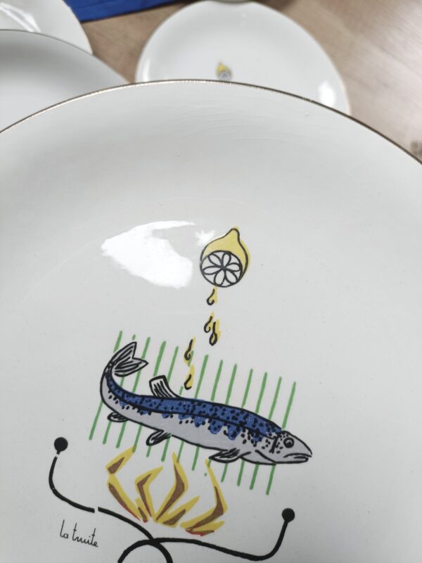 Lot de 9 assiettes Mer et Rivière – Image 10