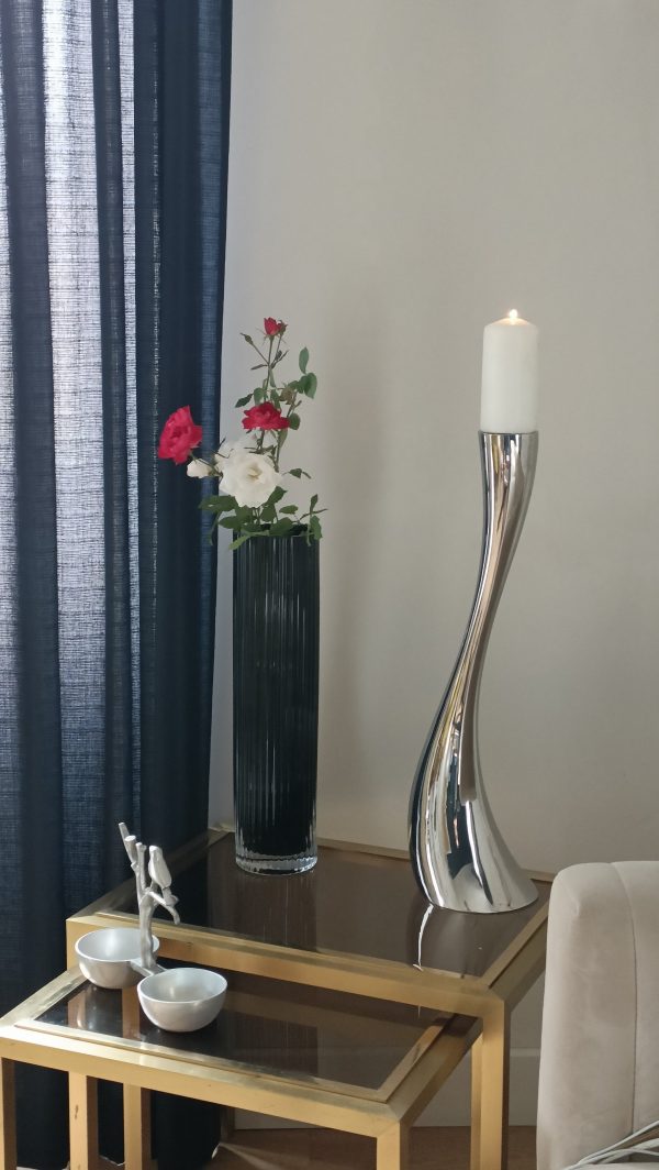 (Réservé Lena) Très grand bougeoir de sol Georg Jensen – Image 3