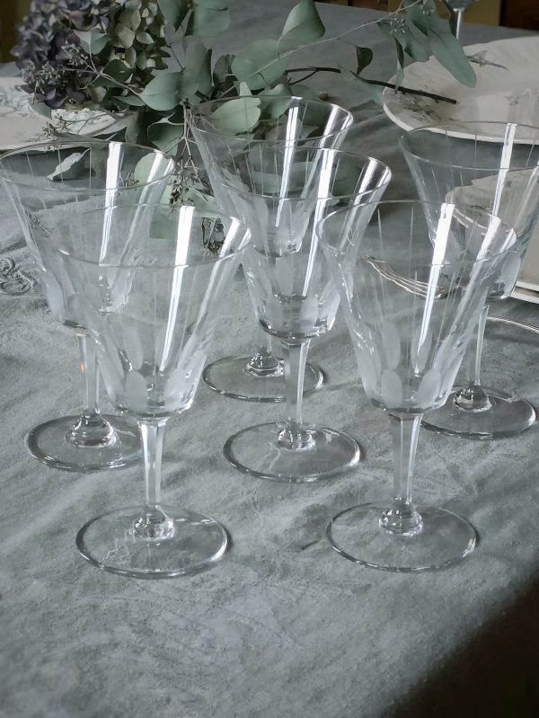 Ensemble de 6 verres à vin vintage