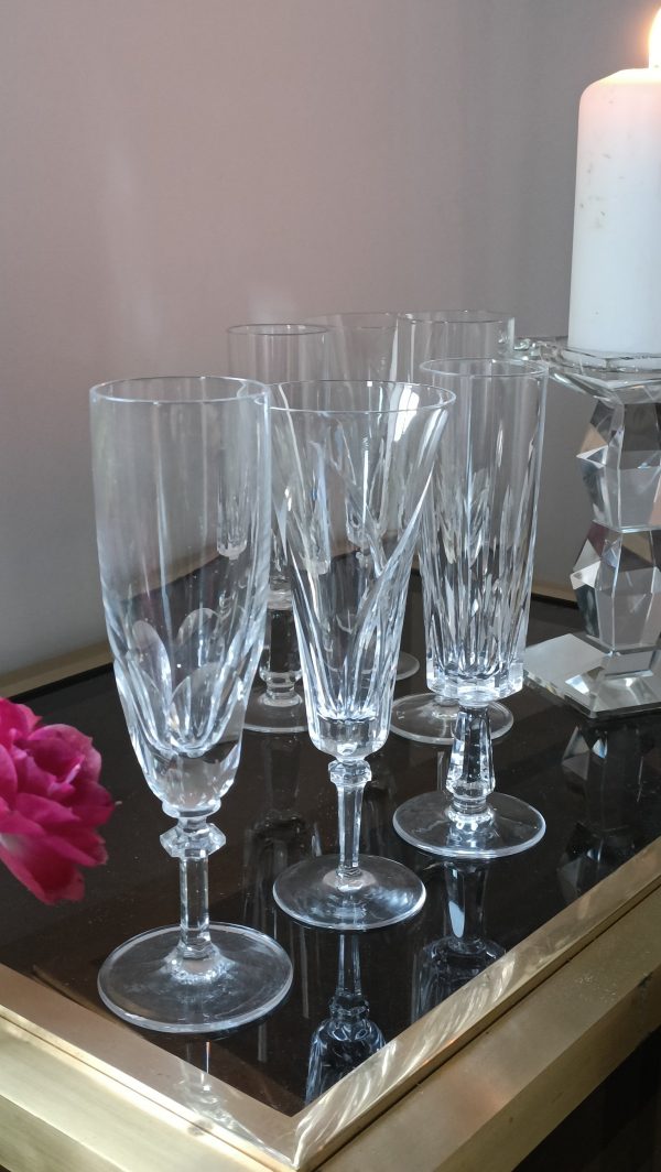 Ensemble de 6 prestigieuses flûtes à champagne en cristal – Image 3