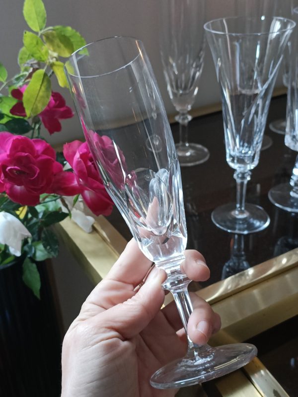 Ensemble de 6 prestigieuses flûtes à champagne en cristal – Image 4