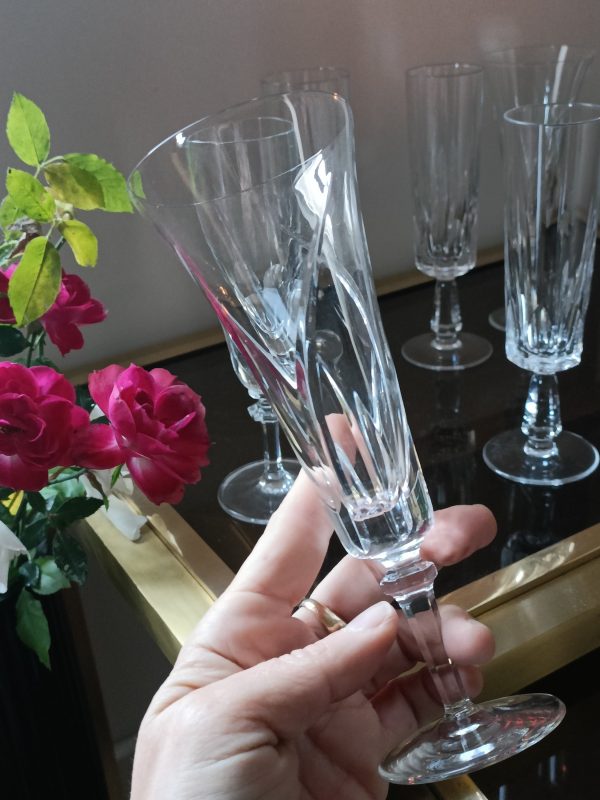 Ensemble de 6 prestigieuses flûtes à champagne en cristal – Image 6
