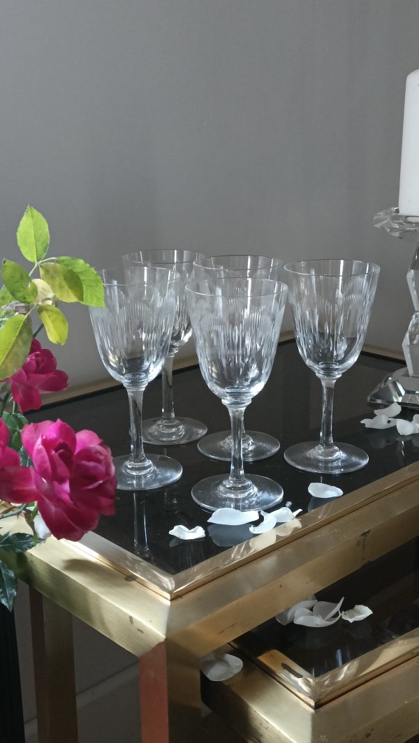 Set de 5 verres à vin Molière en cristal de Baccarat