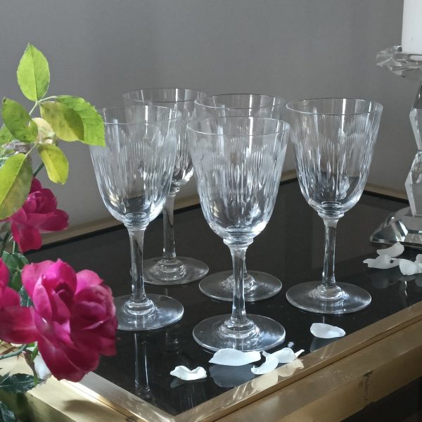 Set de 5 verres à vin Molière en cristal de Baccarat