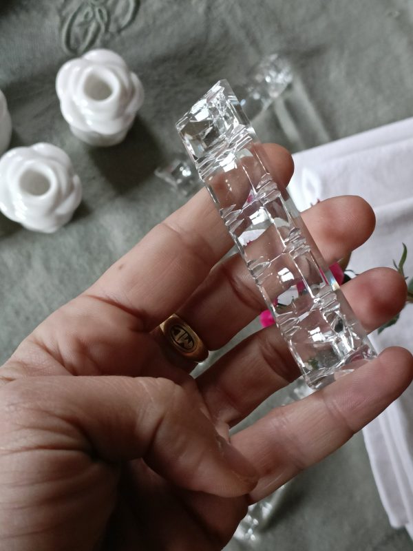 Ensemble de 6 porte-couteaux en cristal – Image 2