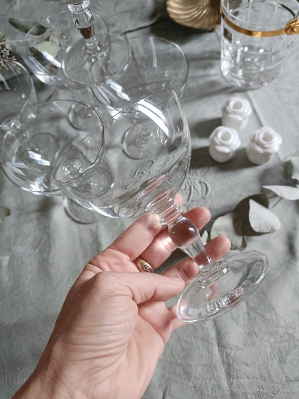 Service de 6 coupes à champagne en cristal – Image 4