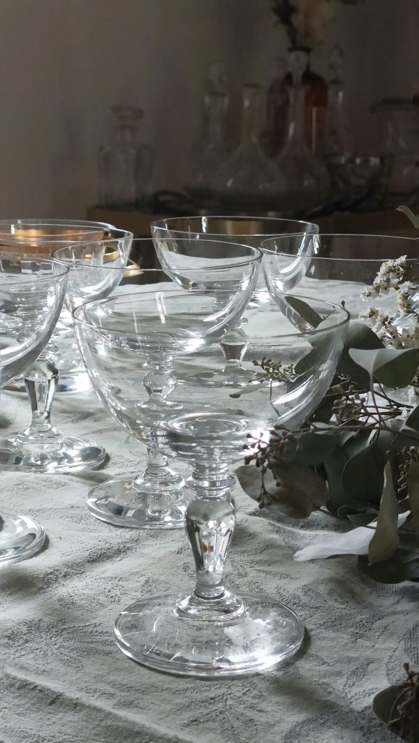 Service de 6 coupes à champagne en cristal – Image 3
