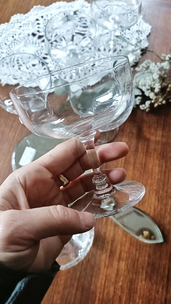 Service dépareillé de coupes champagne cristal – Image 3