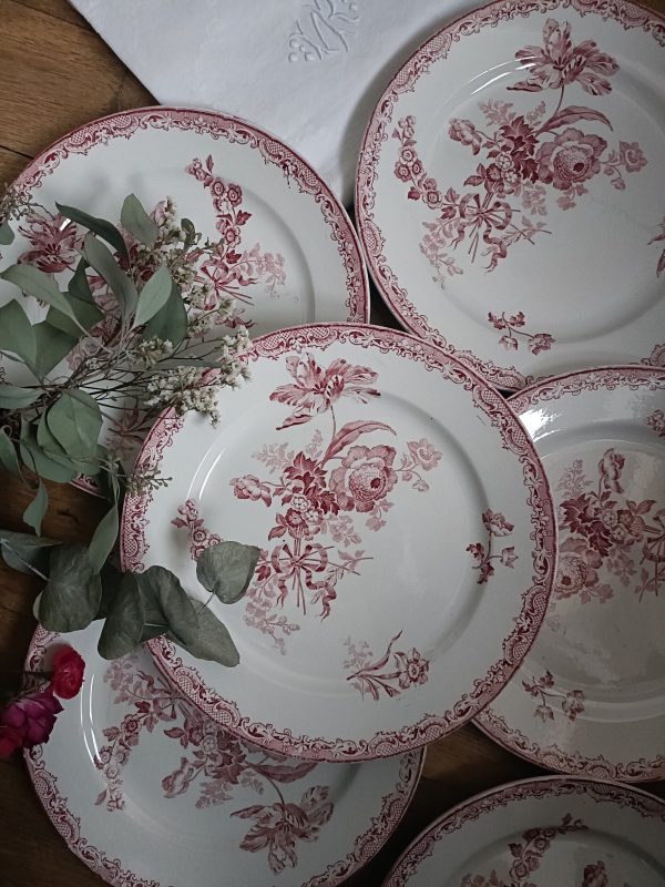 Service de 6 assiettes plates Fontanges – Image 2