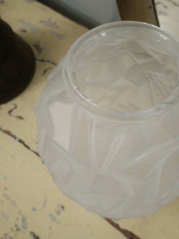 Vase "Origami" art déco blanc – Image 4