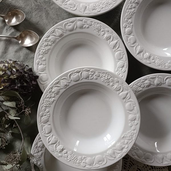 Ensemble de 6 assiettes creuses italiennes - Années 80