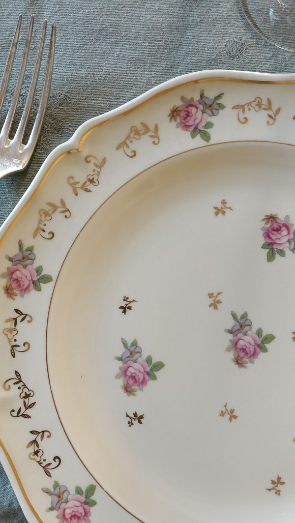 Set de 6 sublimes assiettes plates porcelaine Royale de Limoges – Image 5