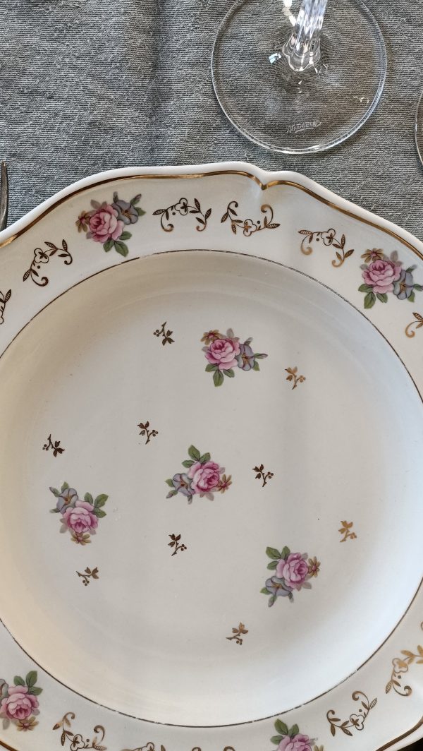 Set de 6 sublimes assiettes plates porcelaine Royale de Limoges – Image 4