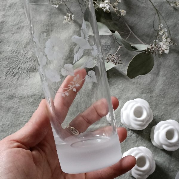 Verres à orangeade en cristal de Bohême taillé