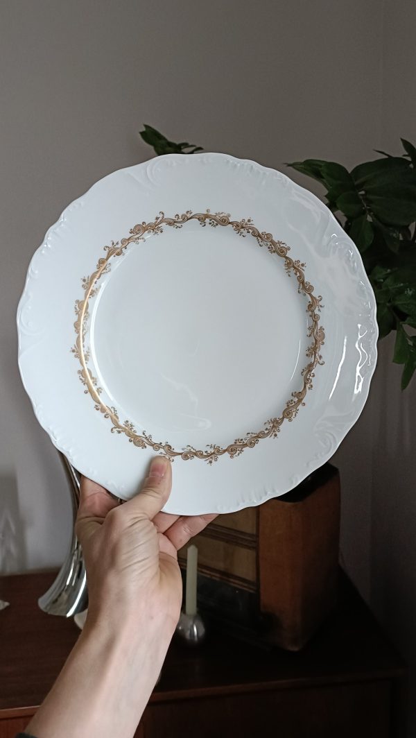 Set de 6 assiettes plates or de prestige – Image 3