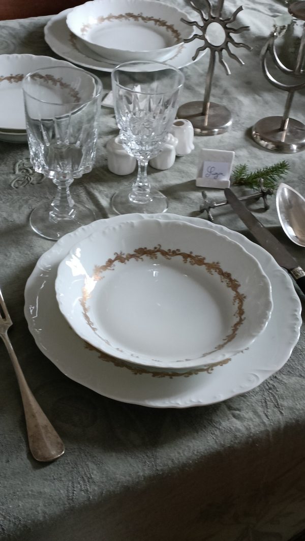 Set de 6 assiettes plates or de prestige – Image 5