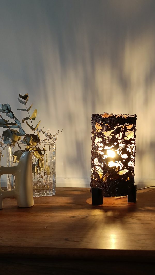 Paire de lampes brutalistes en cuivre par Aimo Tukiainen – Image 4