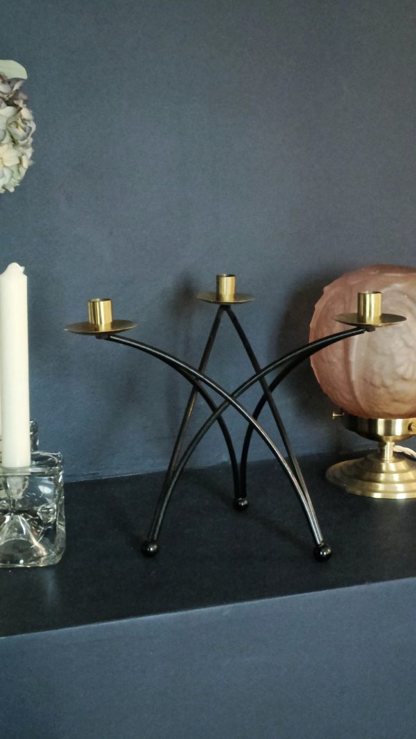 Bougeoir laiton vintage – Image 2