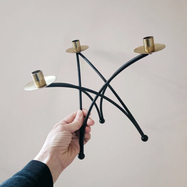 Bougeoir laiton vintage