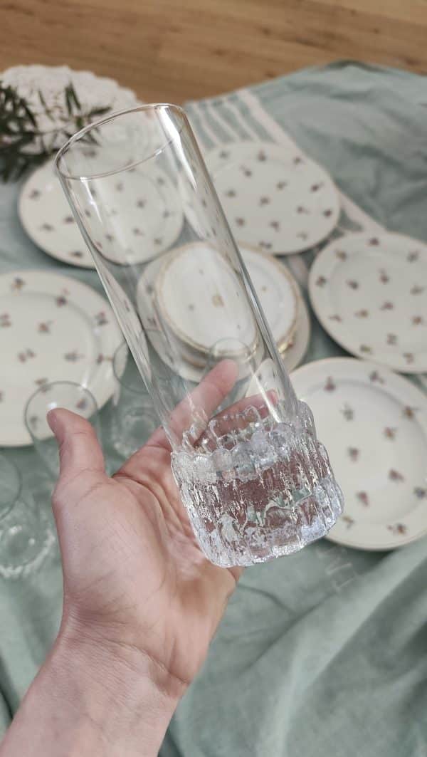 Série de 6 verres orangeade en cristal design - années 60 – Image 5