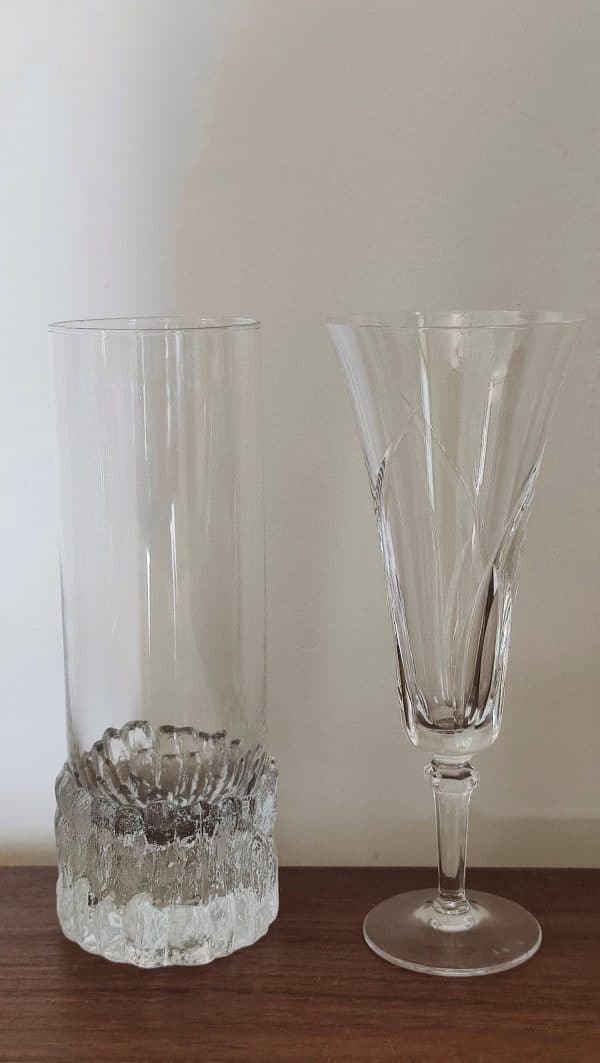 Série de 6 verres orangeade en cristal design - années 60 – Image 4