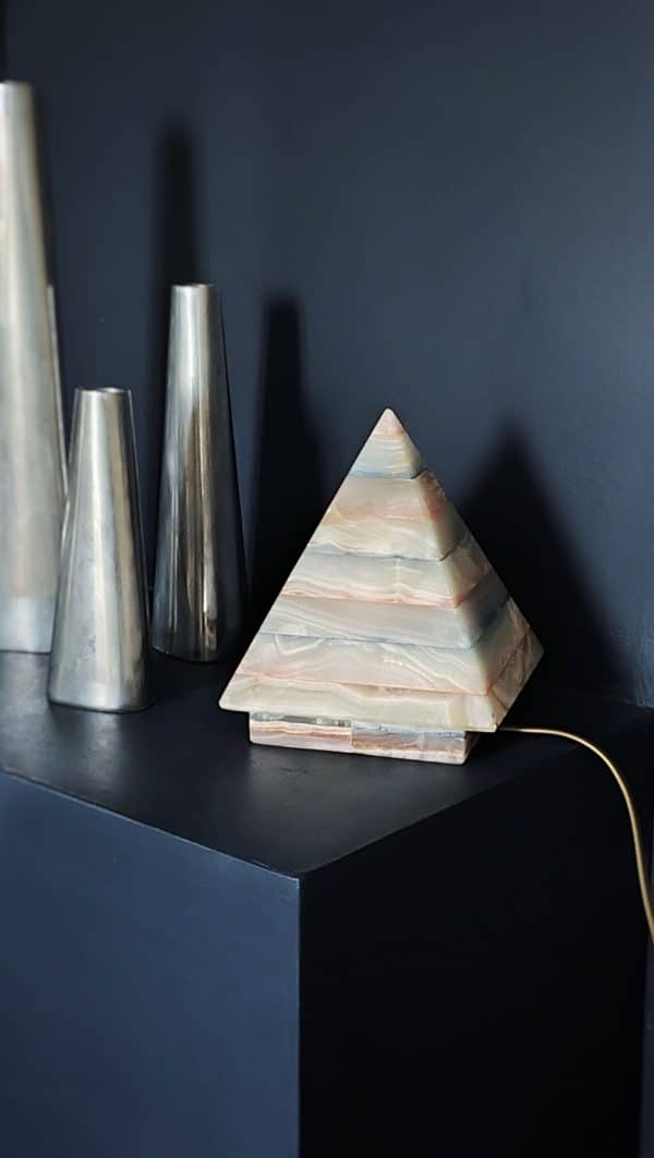 Lampe vintage en onyx – Image 2