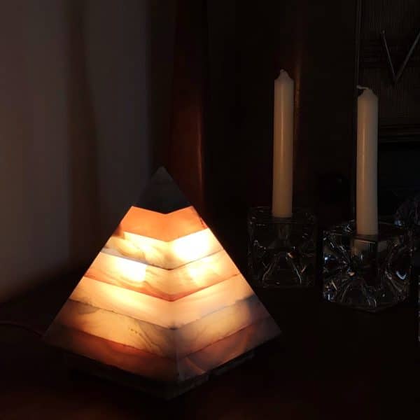Lampe vintage en onyx