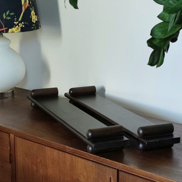 Paire d'etagères italiennes midcentury vintage