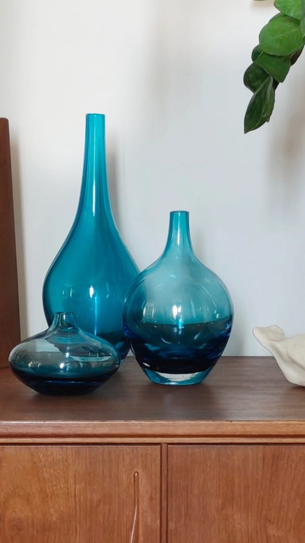 Ensemble de 3 vases scandinaves "Salong", années 90 – Image 4