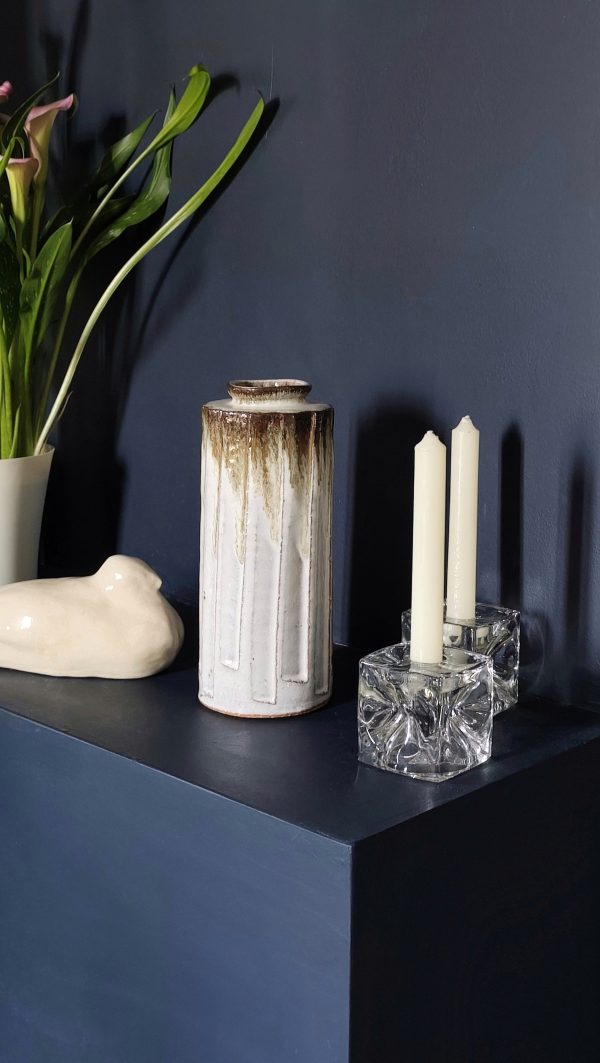 Vase japonais en gré émaillé