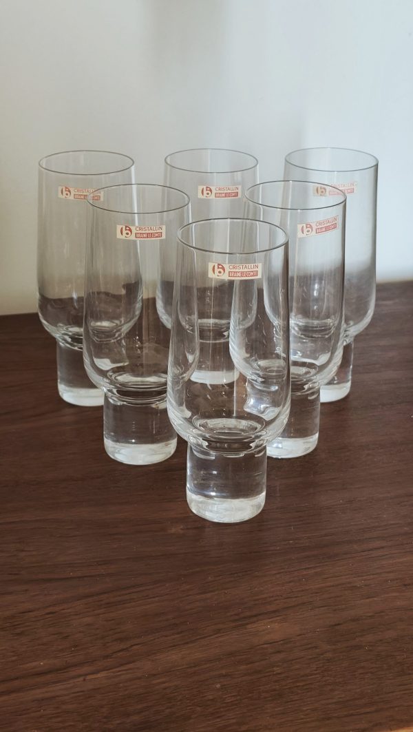 Flûtes à champagne vintage Cristallin – Braine-le-Comte (lot de 6) – Image 2