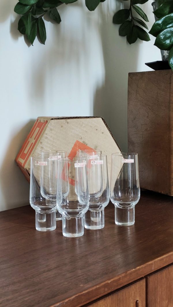 Flûtes à champagne vintage Cristallin – Braine-le-Comte (lot de 6) – Image 4