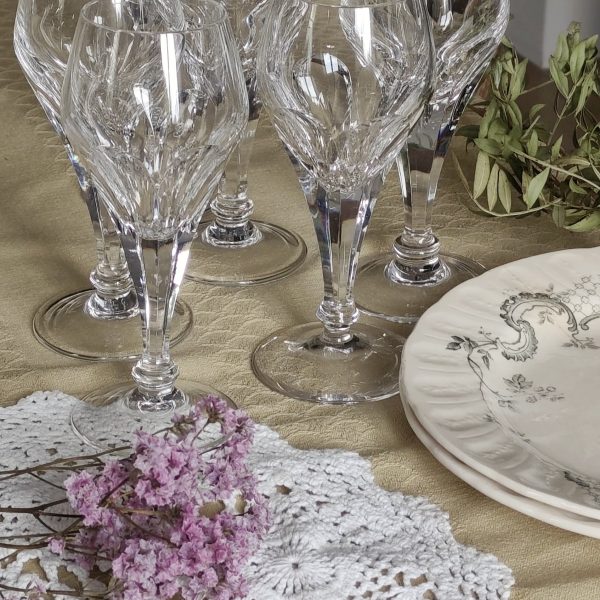 Set de 6 verres à vin en cristal de prestige