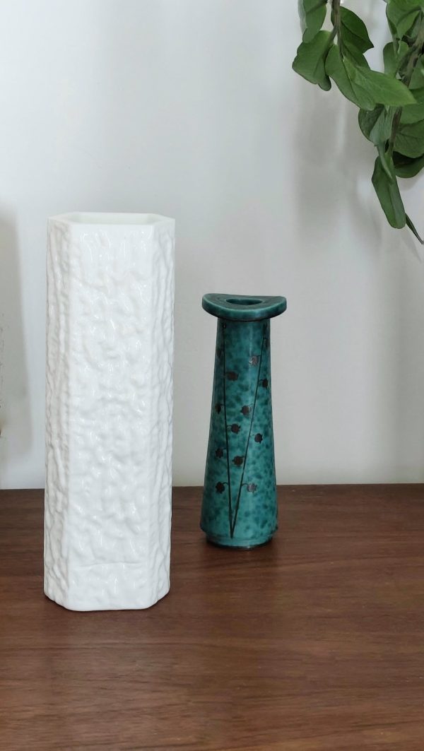 Vase vintage opaline « Ingrid Glas » (Allemagne de l’Ouest) – Image 4