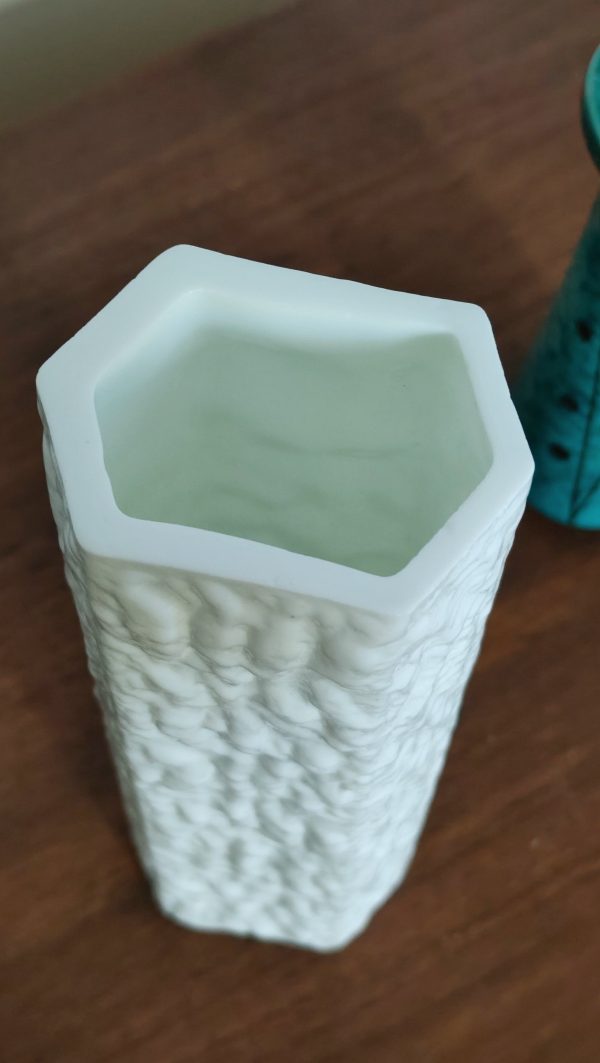 Vase vintage opaline « Ingrid Glas » (Allemagne de l’Ouest) – Image 8