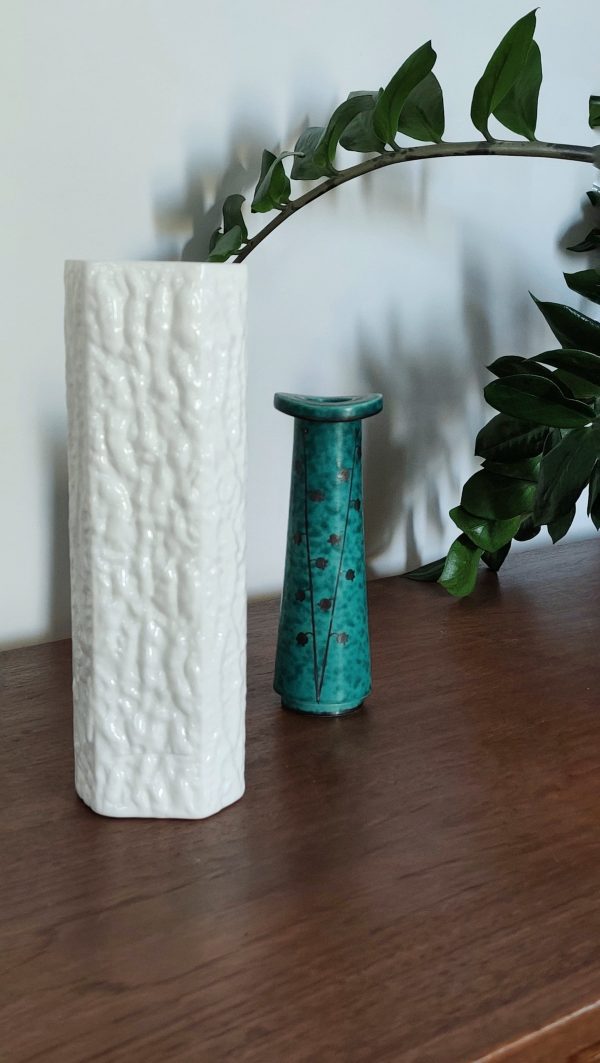 Vase vintage opaline « Ingrid Glas » (Allemagne de l’Ouest)