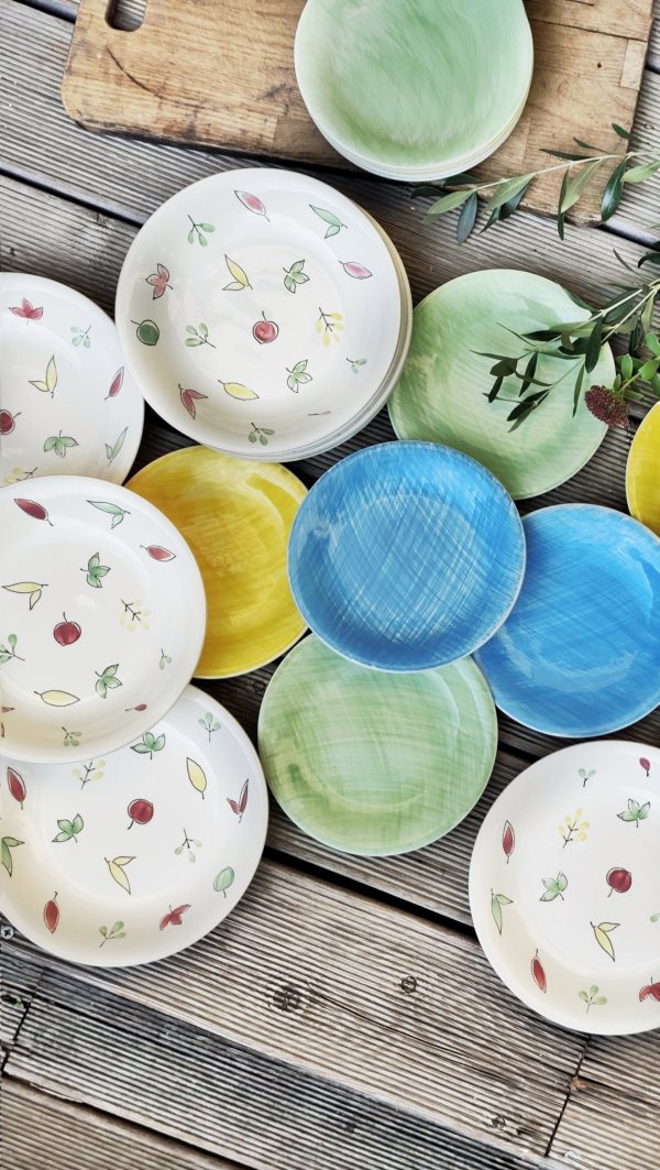 Ensemble de 6 assiettes semi creuses vintage – Image 2