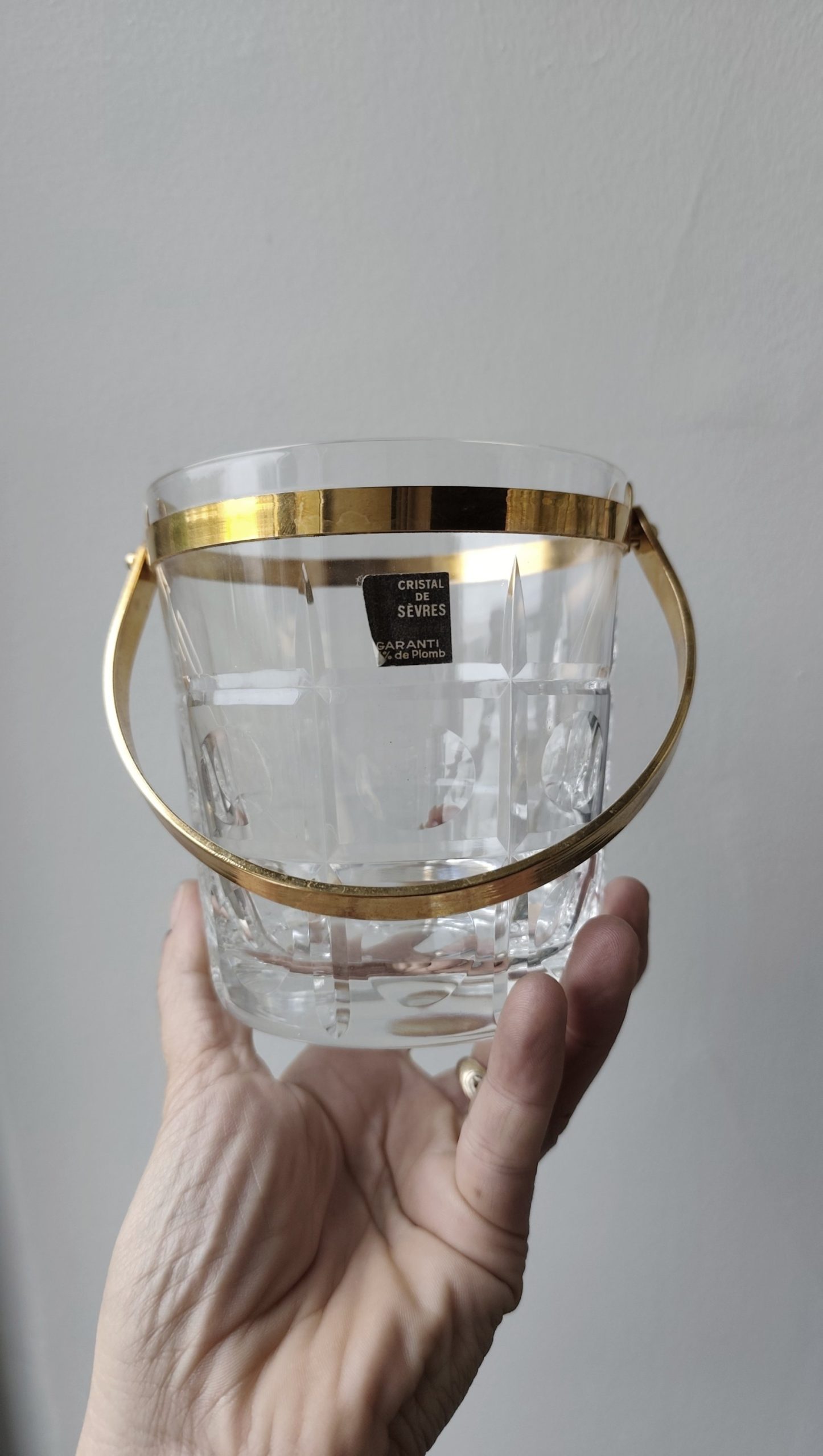 Seau à glaçons en cristal de Sèvres – Image 2