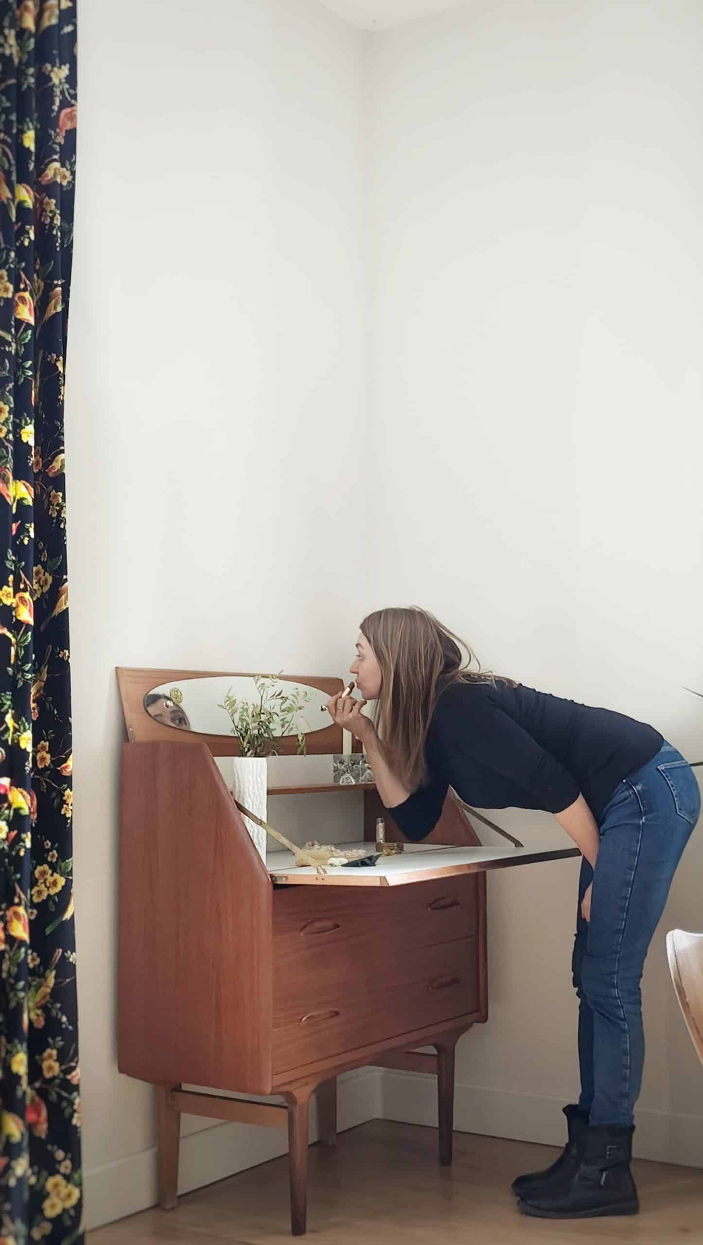 Réservé - Coiffeuse / Secrétaire vintage en teck par Ib Kofod-Larsen — Danemark, années 60 – Image 6