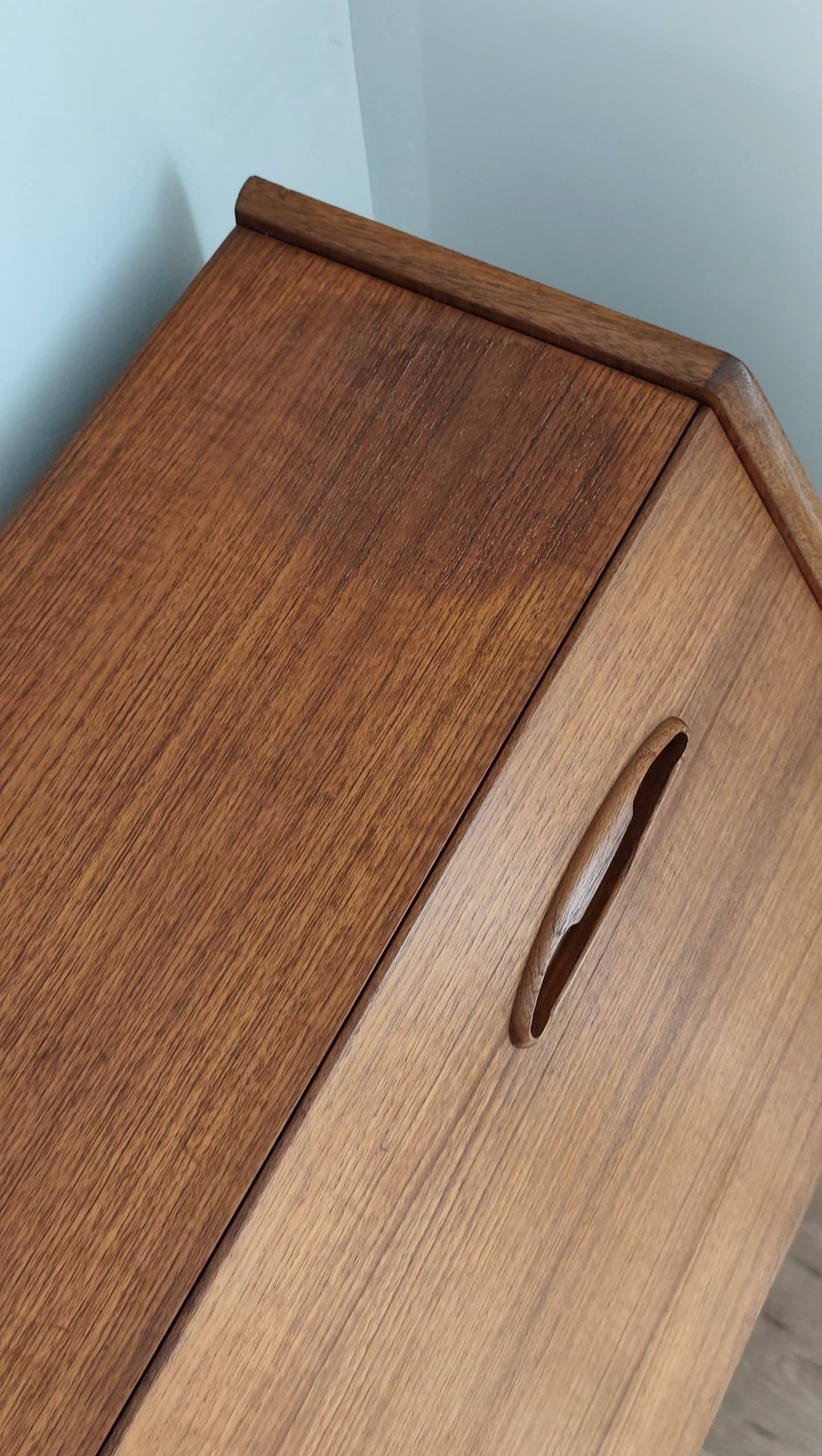 Réservé - Coiffeuse / Secrétaire vintage en teck par Ib Kofod-Larsen — Danemark, années 60 – Image 12