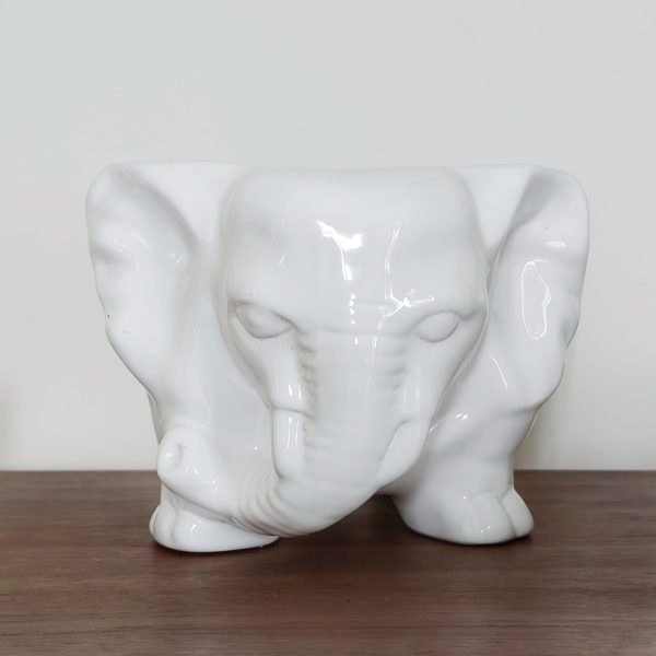 Cache pot zoomorphe éléphant vintage