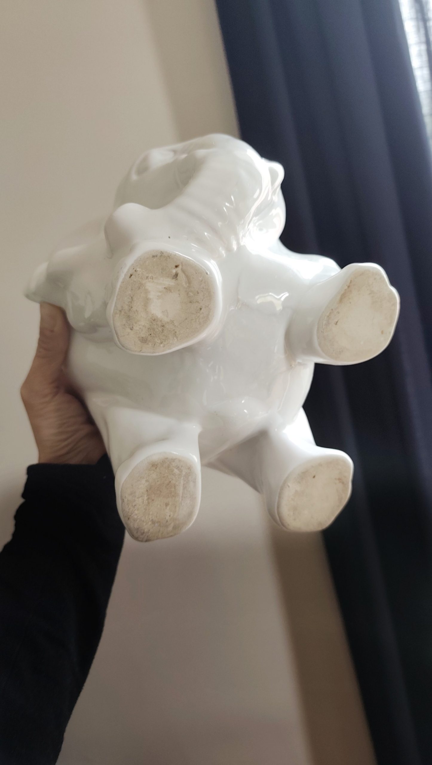 Cache pot zoomorphe éléphant vintage – Image 4