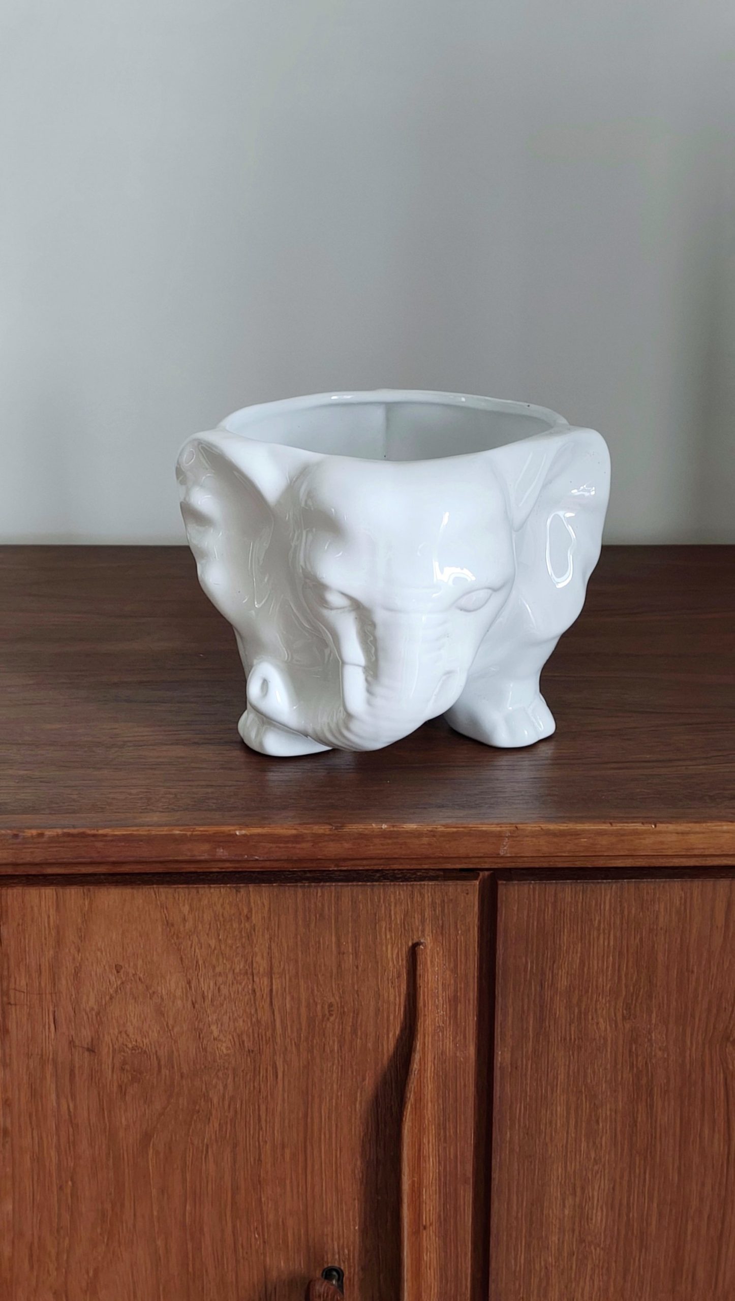 Cache pot zoomorphe éléphant vintage – Image 7