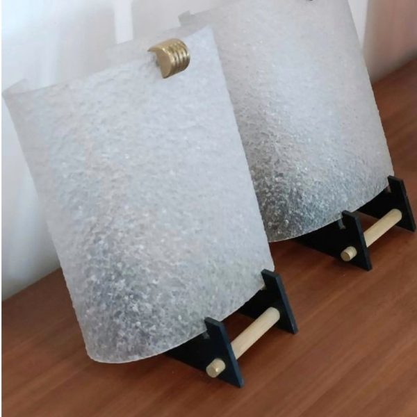 Paire d'appliques murales Arlus années 60