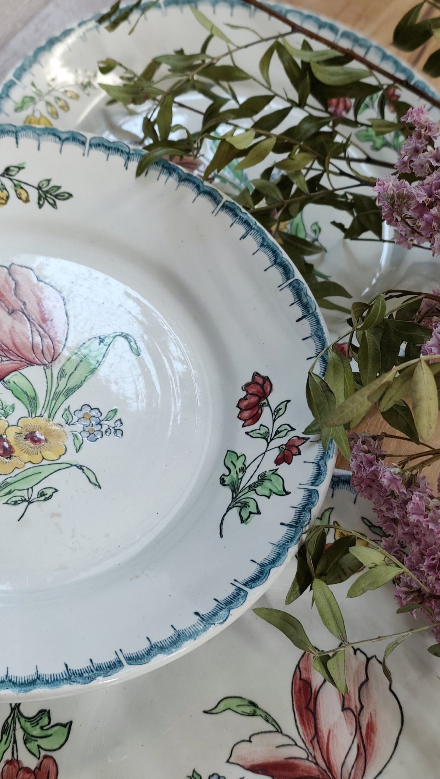 Lot de 6 assiettes à dessert Terre de fer polychromes – Image 7