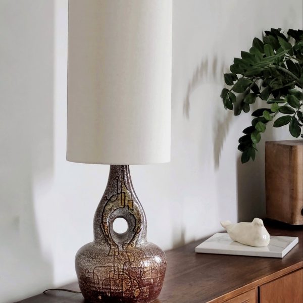 Grande lampe d'Accolay en céramique