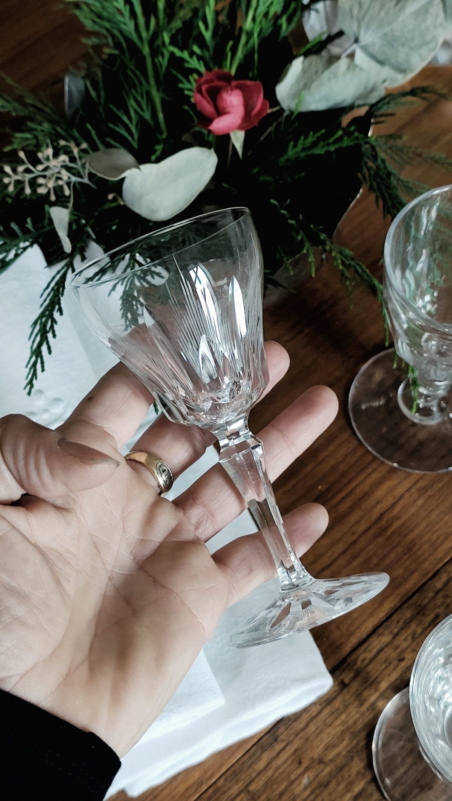 Service de 6 verres à liqueur dépareillés en cristal "Héritage et prestige" – Image 4