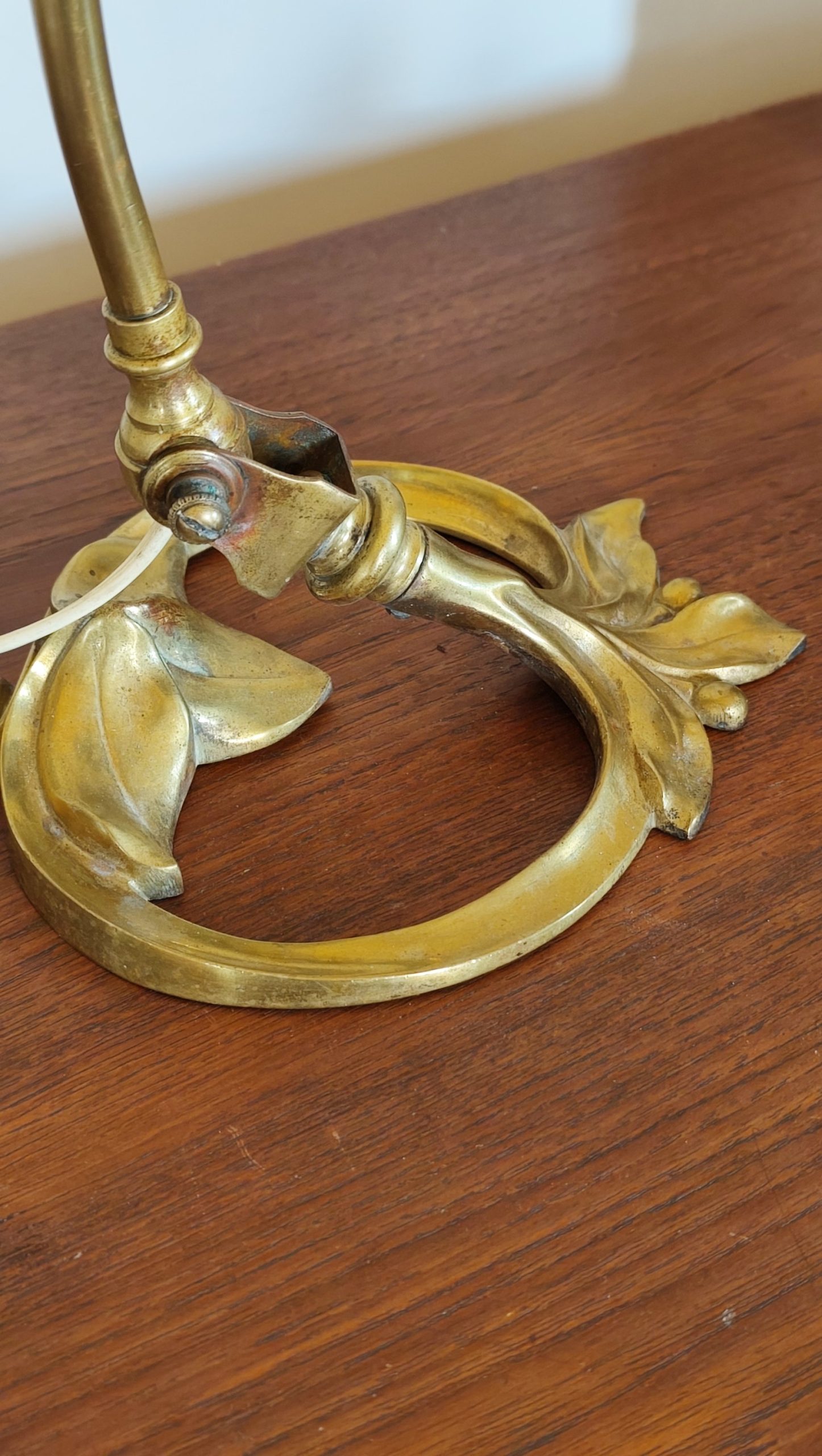 Lampe de table Art Nouveau + globe Art Déco – Image 9