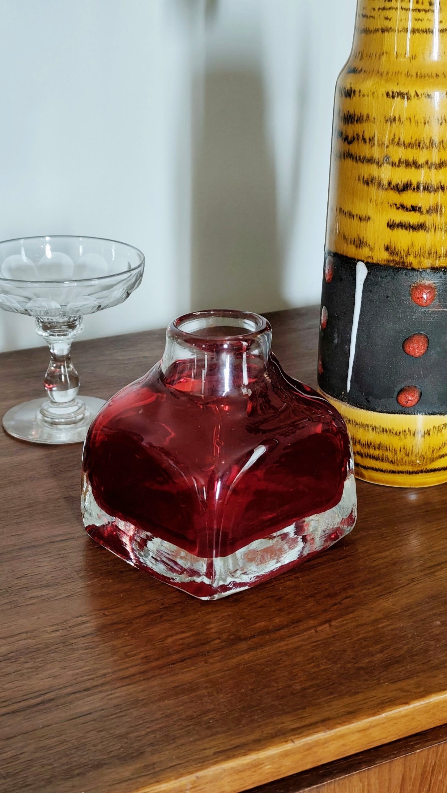 Soliflore verre rouge – Image 2